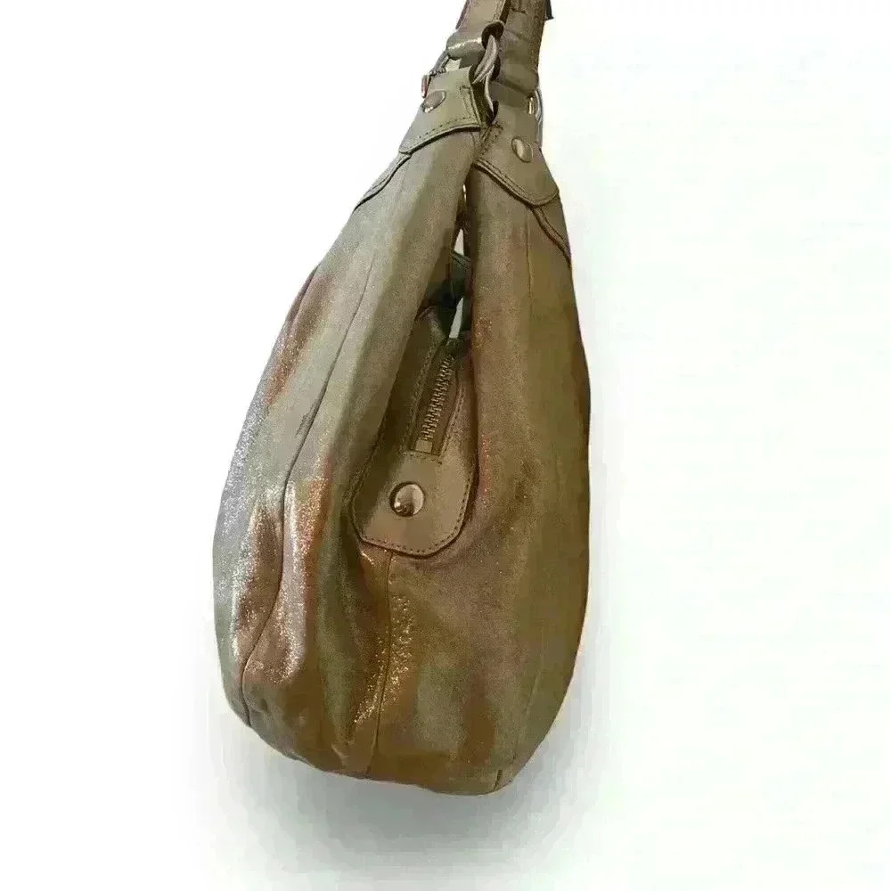 Coach Champagne Silver Sparkle Hobo - Picture 4 of 13